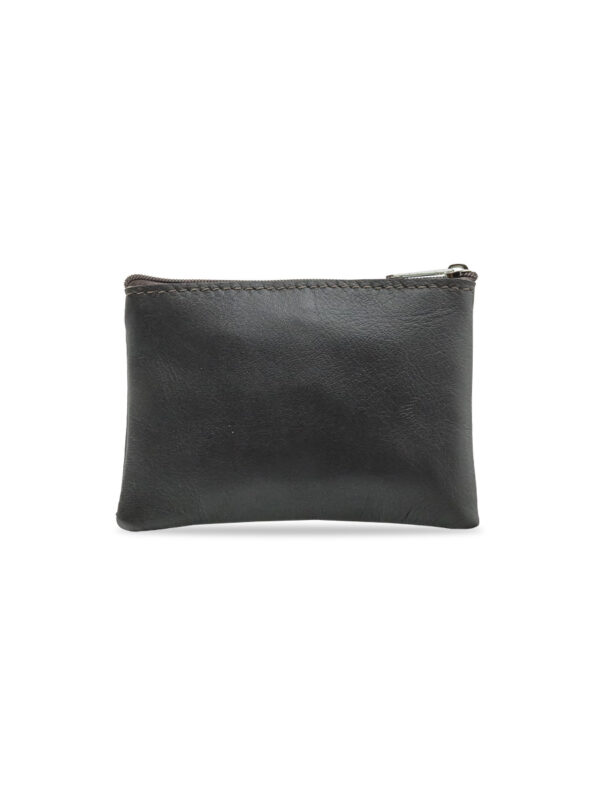 Porta moedas em pele castanho