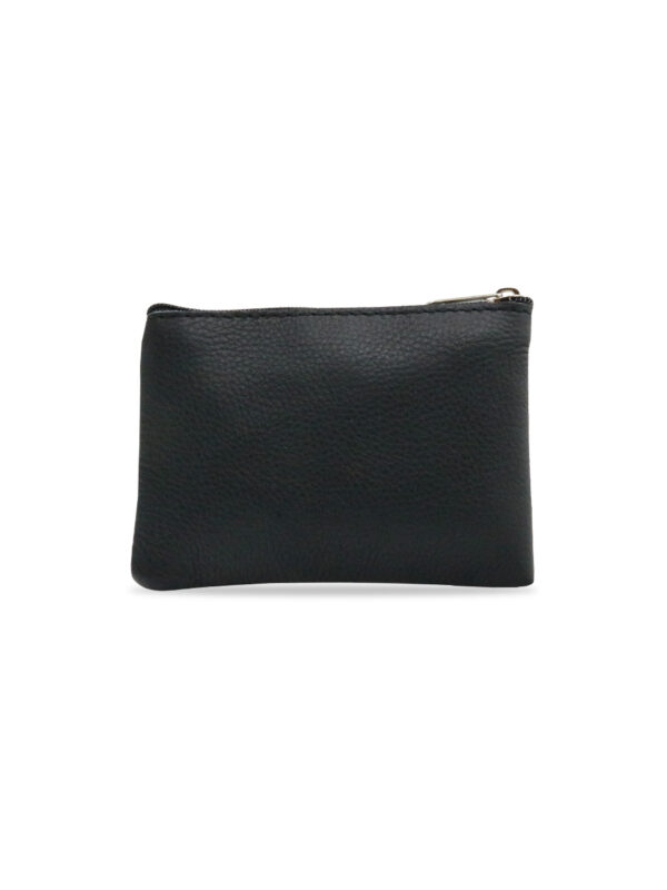 Porta Moedas Pele Preto & Cinza